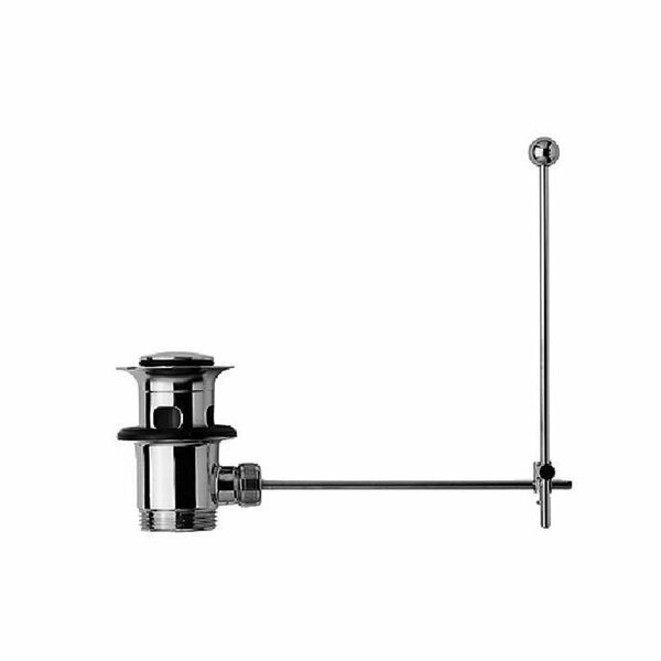 Duravit Pop-Up Basin Waste, Vertical Lever, With Tail-Piece Chrome 0050511092